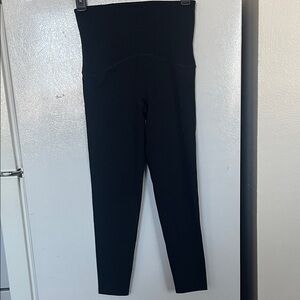 SPANX Black Booty Boost High-Waist Sculpting Leggings, EUC.